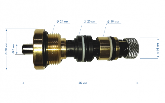 Клапан на тележку гидроузла AC321/312003/AC25